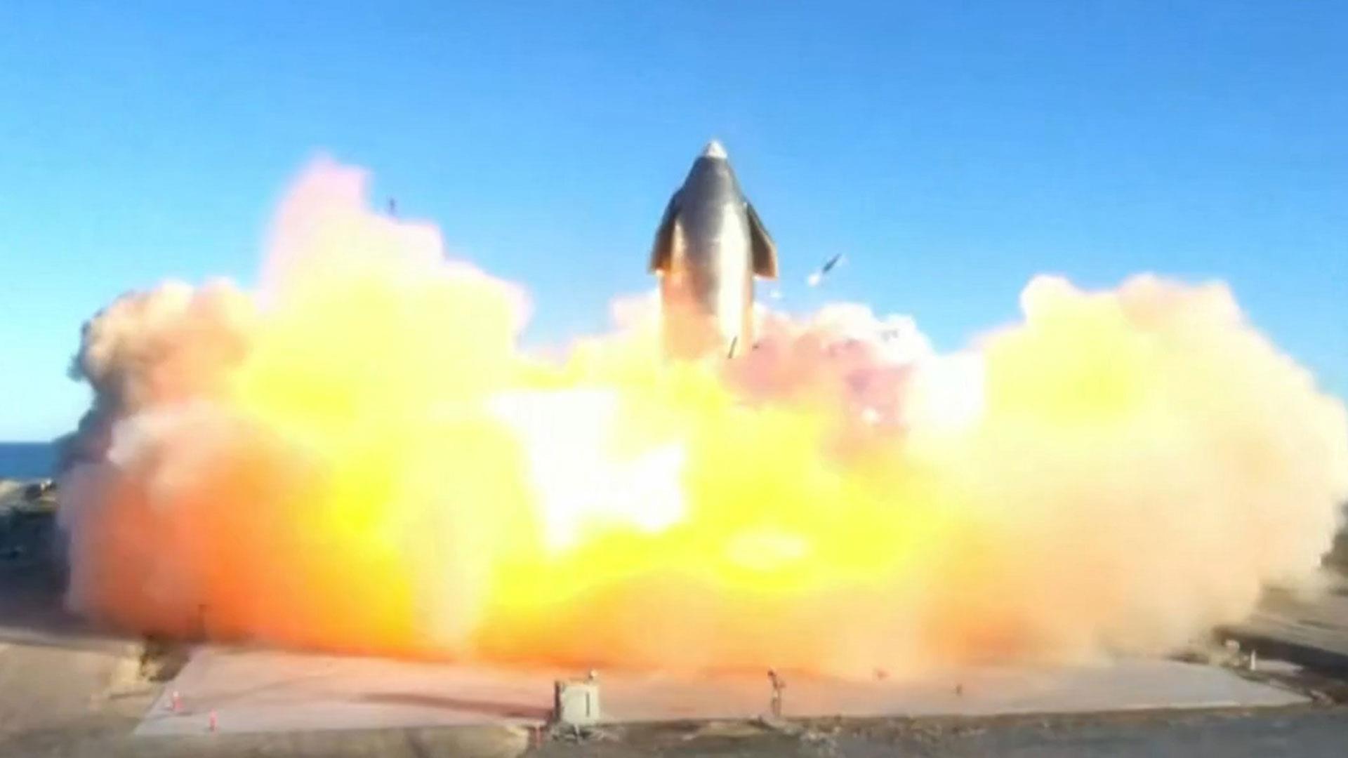 SpaceX’s Starship prototype explodes in flight test