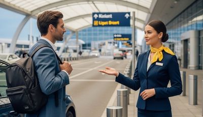 Farewell at outside of the Terminal (Near car of the guest)