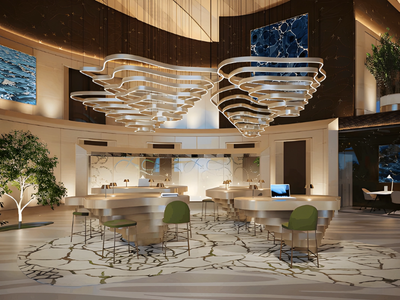 Modern luxury lounge